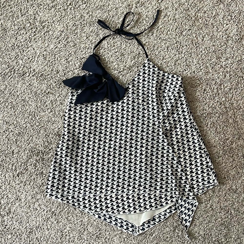 Black Bow Halter Top